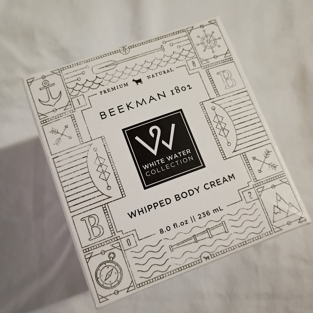 Beekman White Water Whipped Body Cream 8 oz NIB Sealed Goat MIlk USA Made